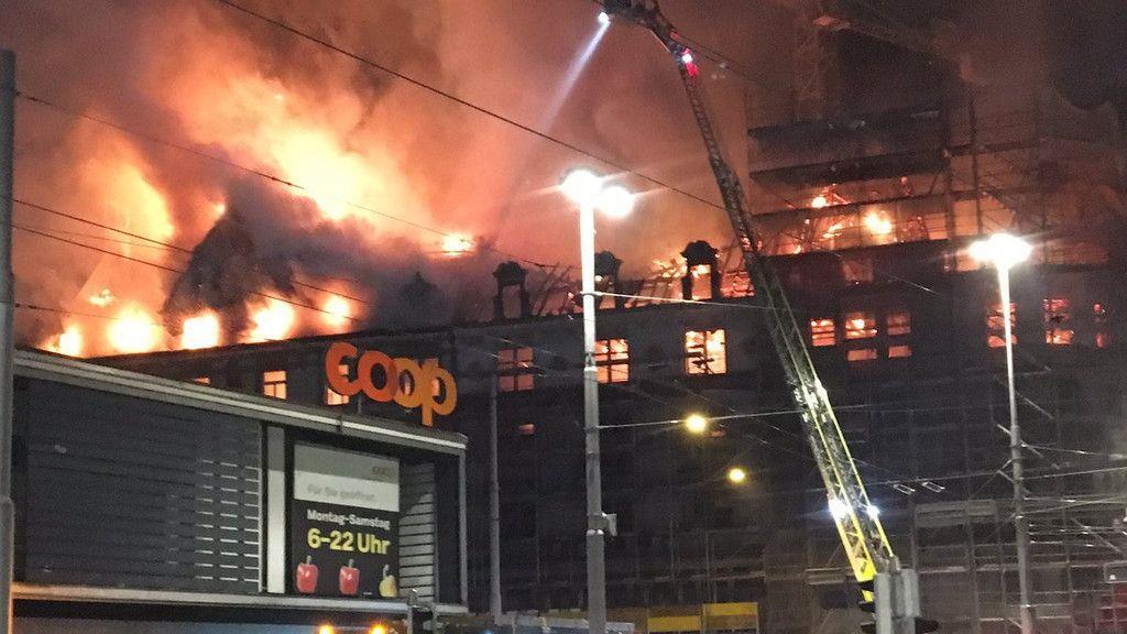 Großbrand in Zürich