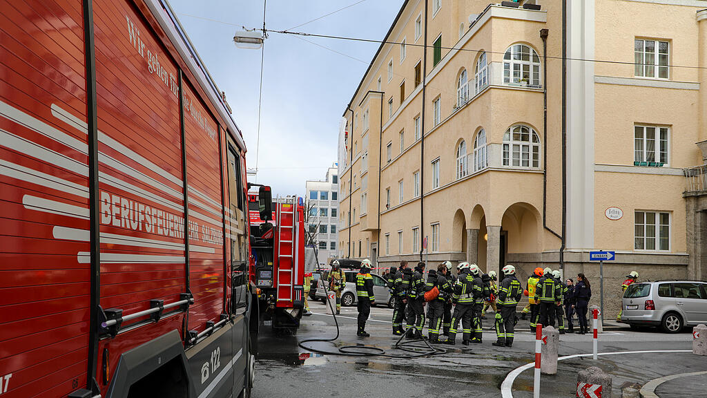 Zimmerbrand in Salzburger Plainstraße