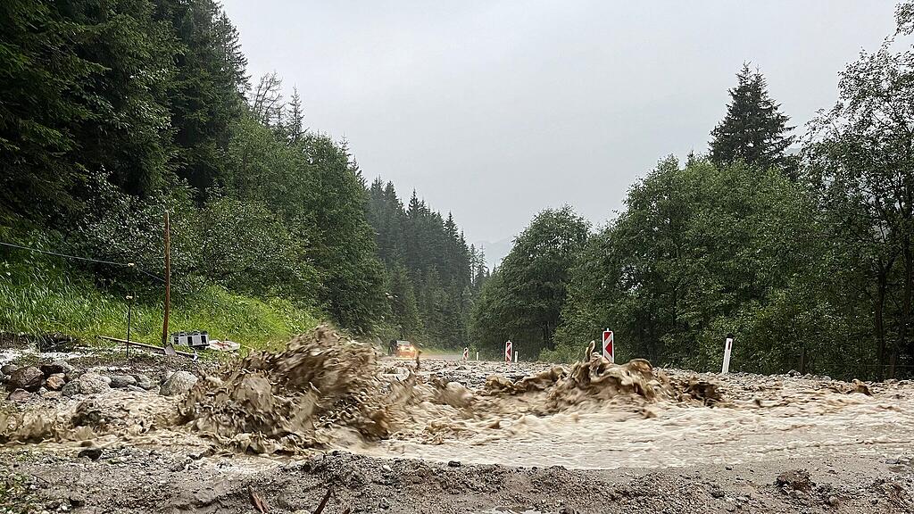 Unwetter-Einsätze Wald im Pinzgau