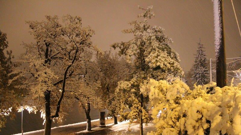 Erster Schnee in Salzburg