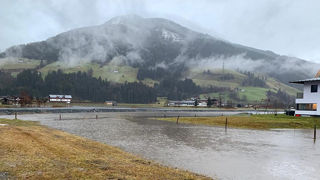 Überschwemmung, Starkregen, Mittersill, Feuerwehr,