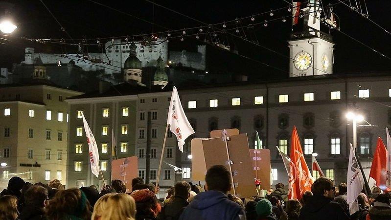 Demo gegen Strache