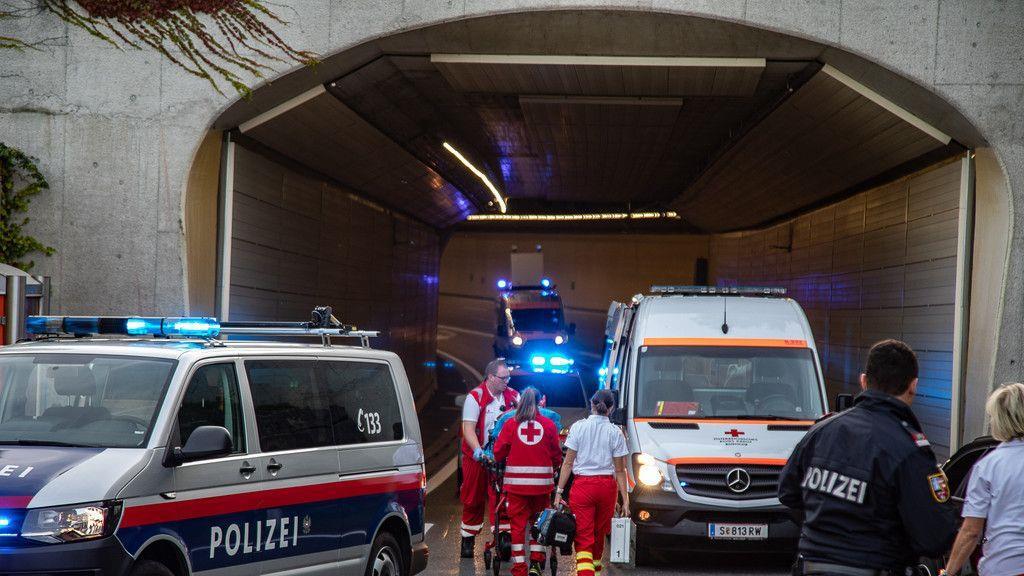 Unfall beim Lieferinger Tunnel