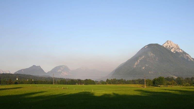 Löscharbeiten am Thumsee