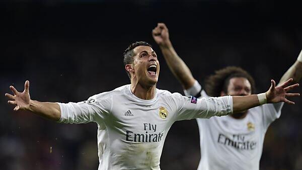 Cristiano Ronaldo schoss alle drei Tore für Madrid