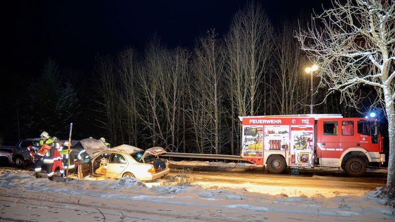 Crash auf der B20
