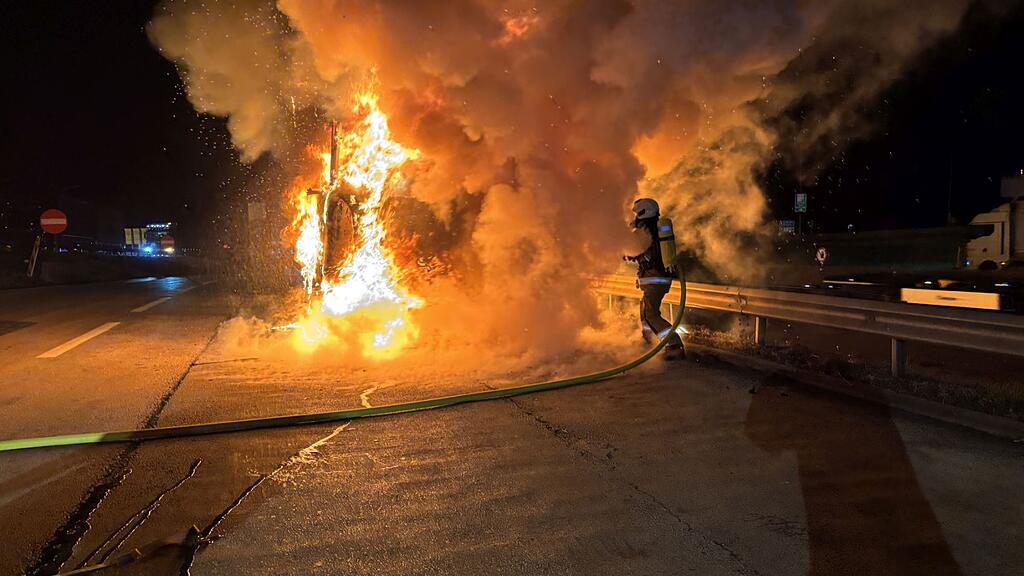 Lkw-Brand am Walserberg