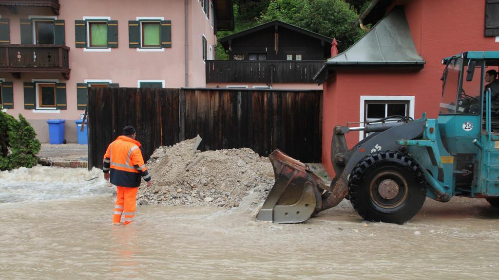 Hochwasser im Raum Berchtesgaden