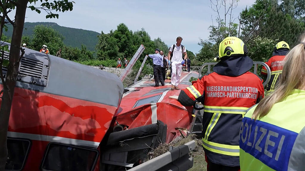 Zug in Garmisch entgleist: Tote und Verletzte