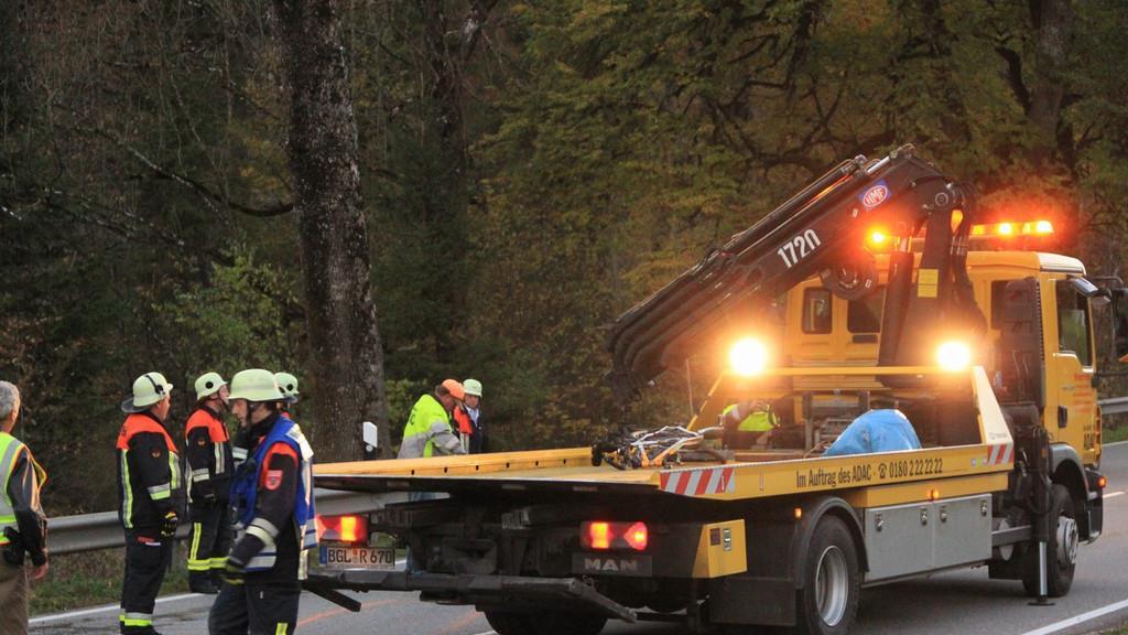 Bilder vom Unfallort auf der B20