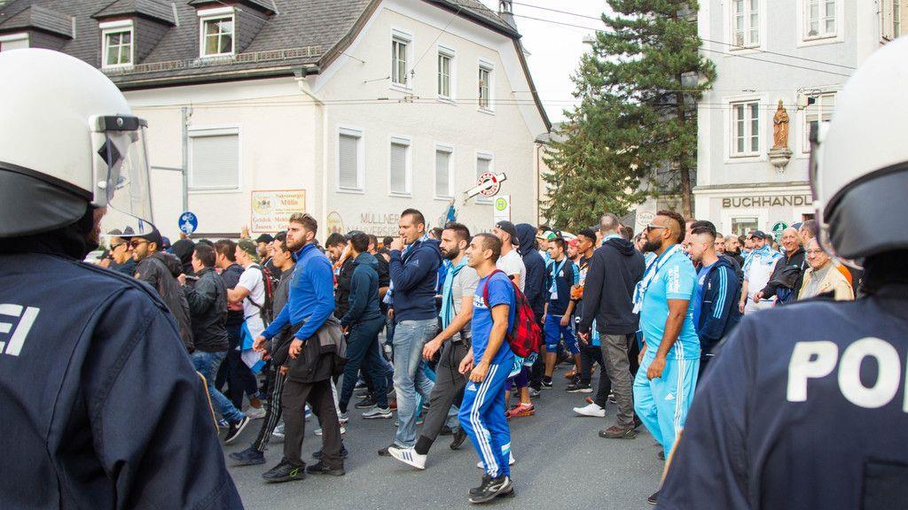 Fanmarsch Marseille vs. RB Salzburg