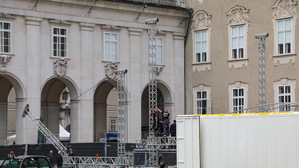 Residenzplatzkonzerte: Aufbau