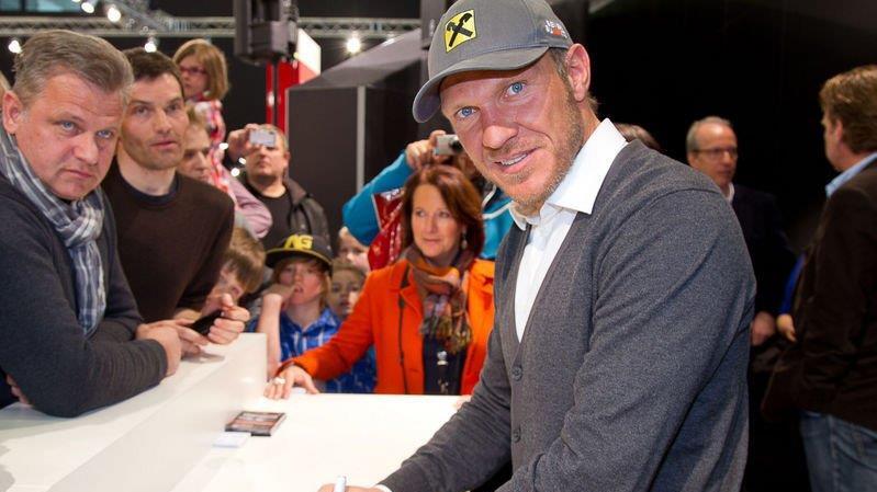 Autogrammstunde mit Hermann Maier