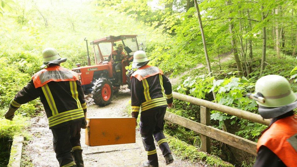 Bergung vom Traktor