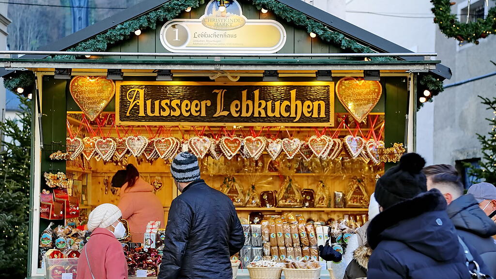Salzburger Christkindlmarkt am 4. Adventsonntag