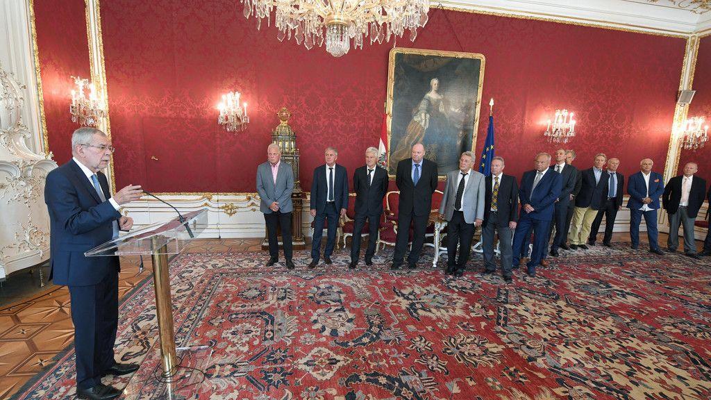 Cordoba-Helden 40 Jahre danach in der Hofburg empfangen