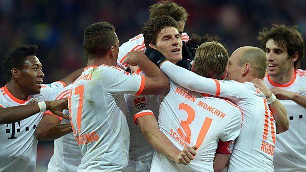 Mario Gomez brachte die Bayern in Führung