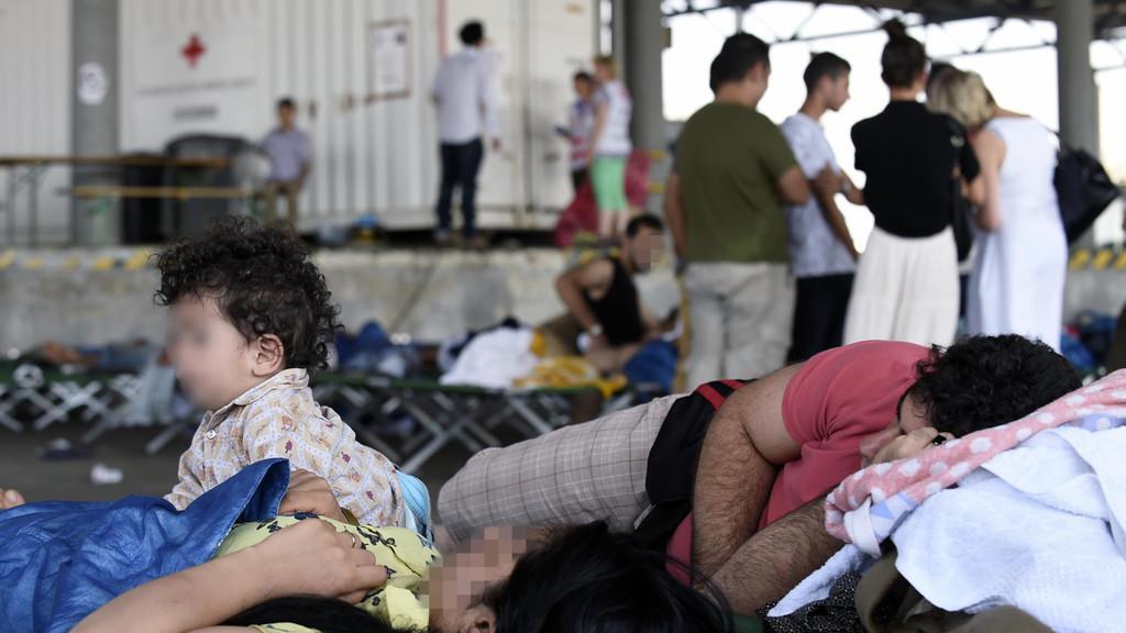 Flüchtlingsbetreuungsstelle in Nickelsdorf
