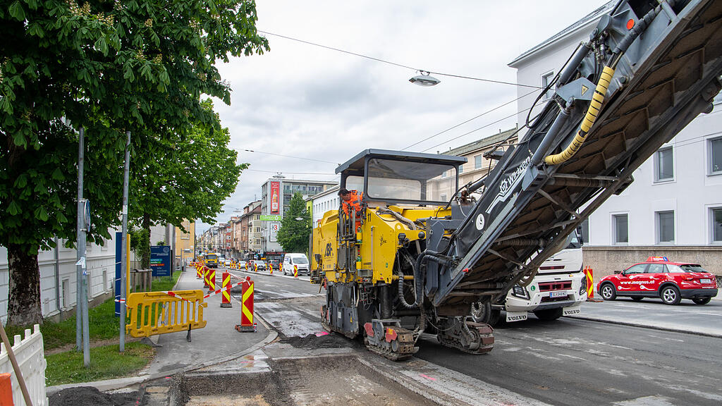 Ignaz Harrer Straße, Baustelle