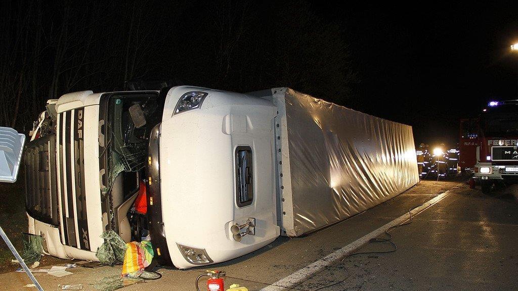 Lkw-Unfall auf A1