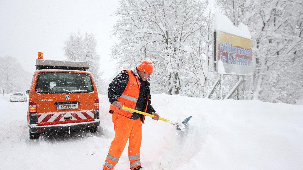 Schneemassen in Kärnten