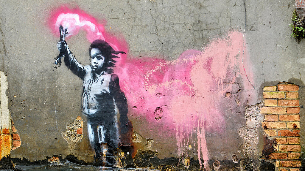 Banksy Kunstwerk in Venedig