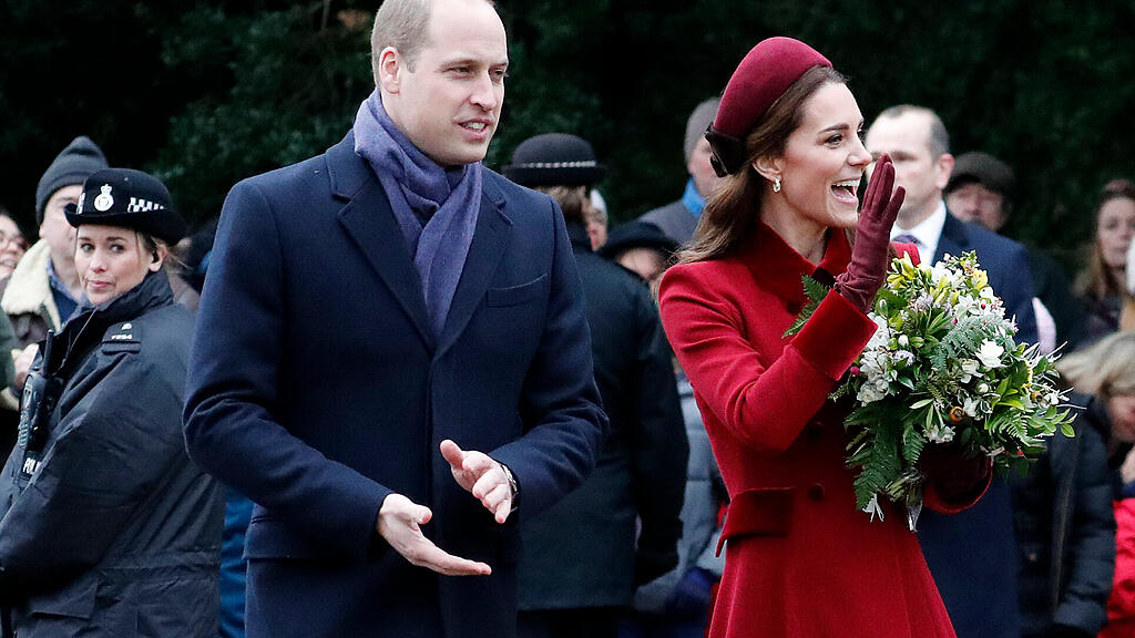 Royals auf Weg zum Weihnachtsgottesdienst