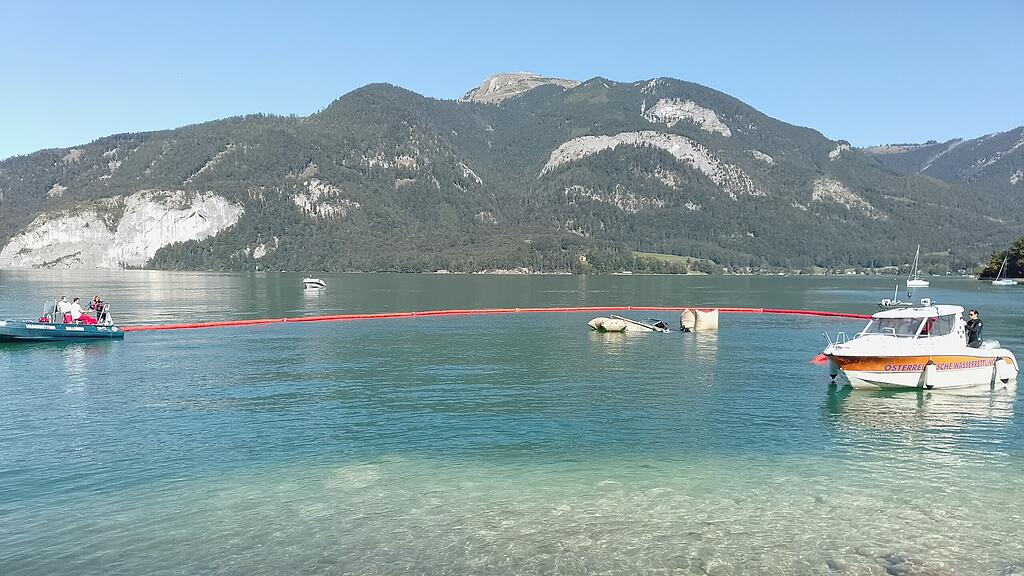 Bootsbergung am Wolfgangsee