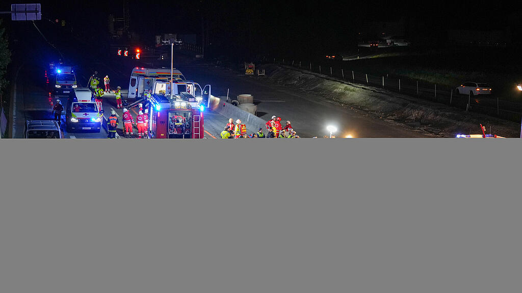 Busunfall auf A1 bei Thalgau