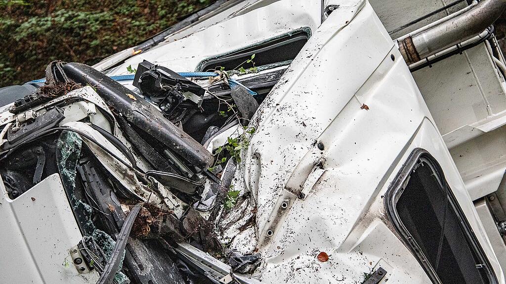 Lkw-Absturz Hallwang