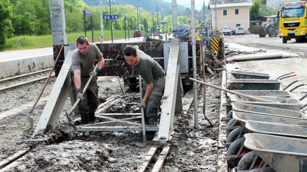 Hochwasser, Tag 4: Aufräumen im Pinzgau