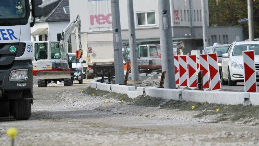 Münchner Bundesstraße: Baustelle fast fertig