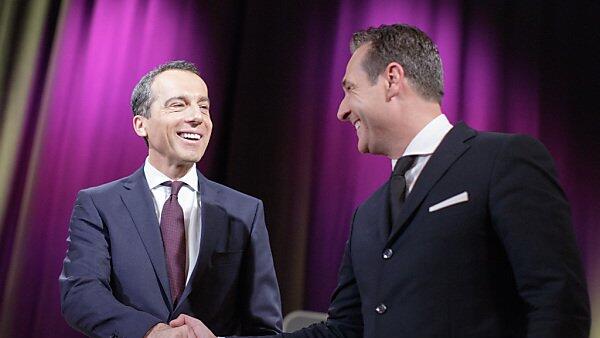 Bundeskanzler Kern diskutierte mit FPÖ-Chef Strache
