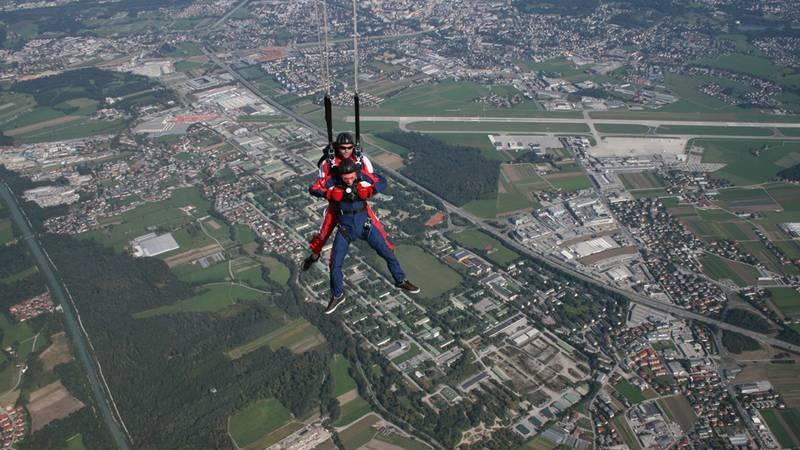 Skydiving über Salzburg