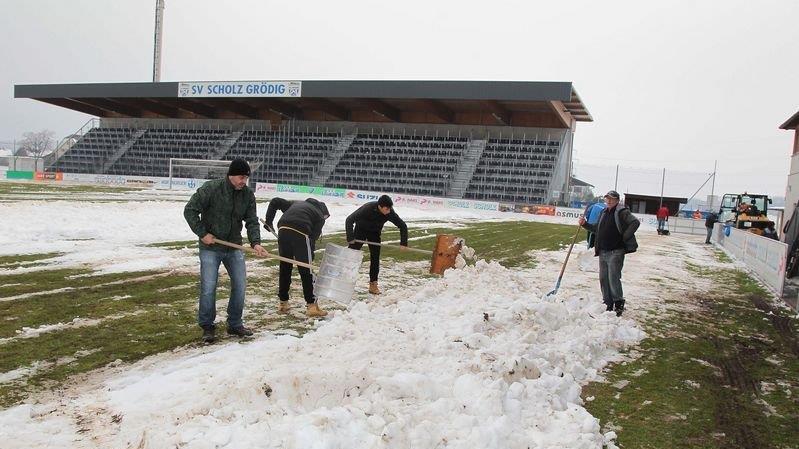 Grödig schaufelt sich frei
