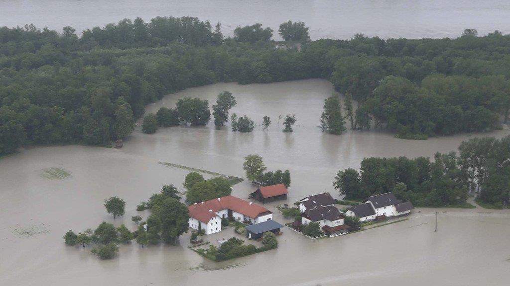 Schärding aus der Luft
