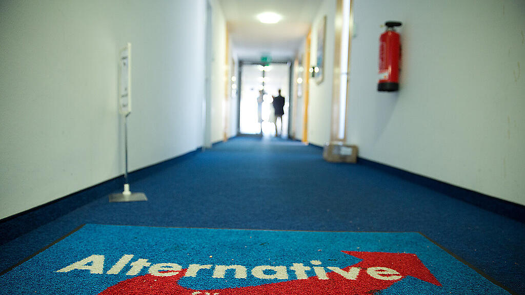 Ein Gang in der AfD-Parteizentrale in Berlin