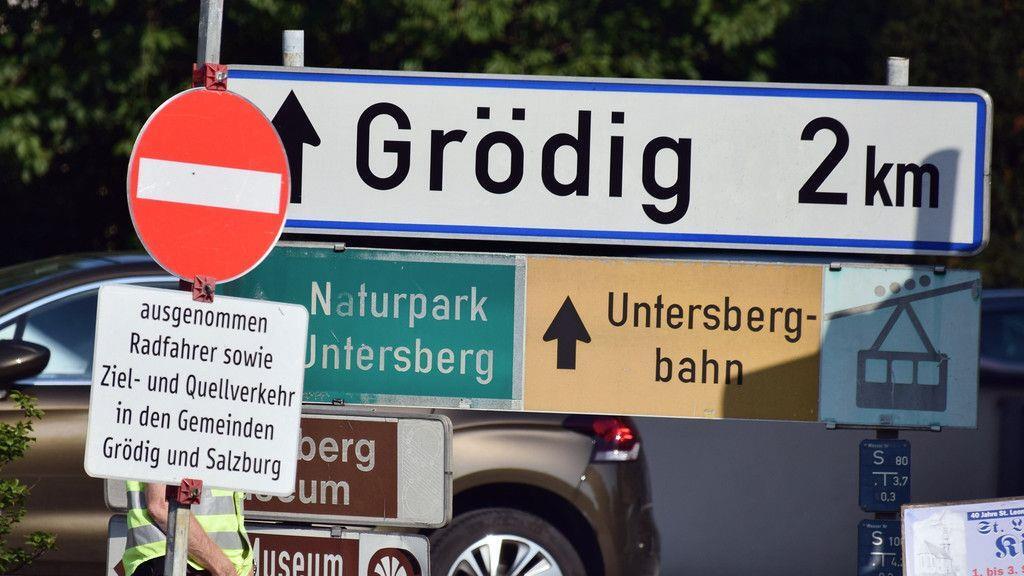 Durchfahrt in Grödig gesperrt