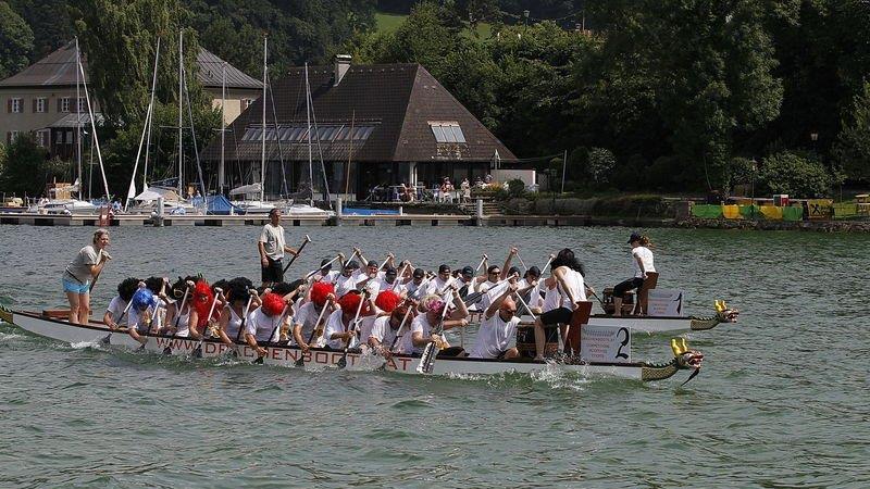 Drachenboot-Action am Mattsee