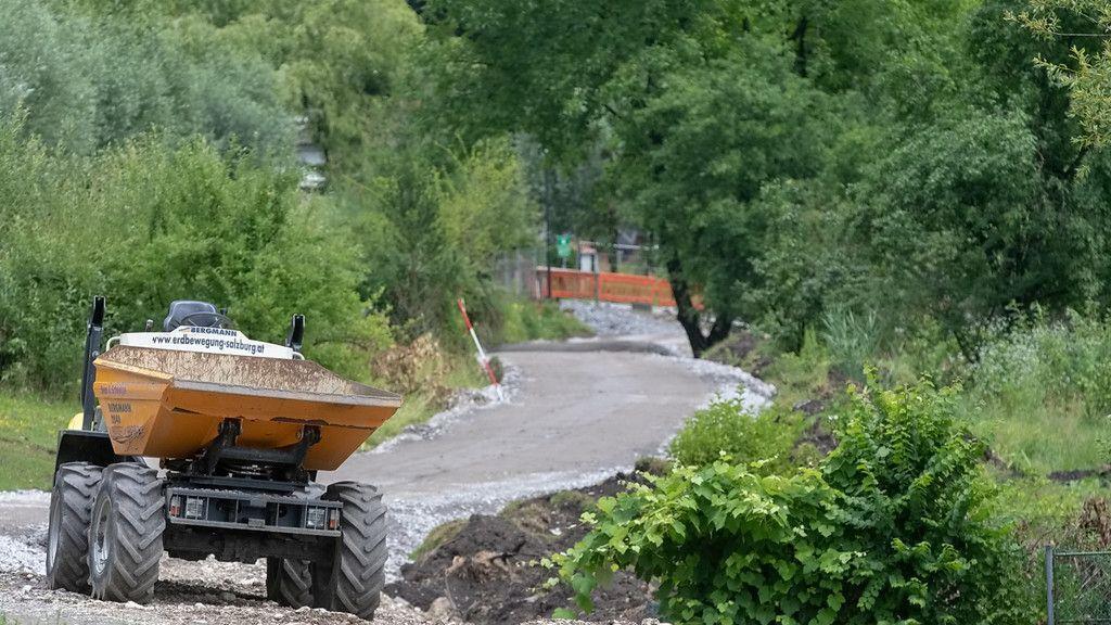 Baustelle am Almkanal