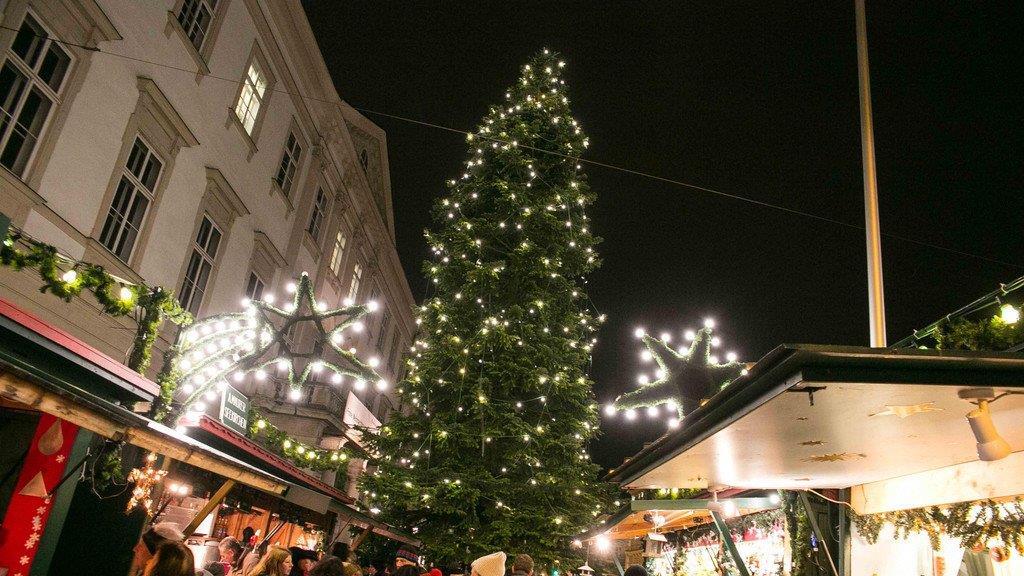 Christbaum vor Schloss Mirabell