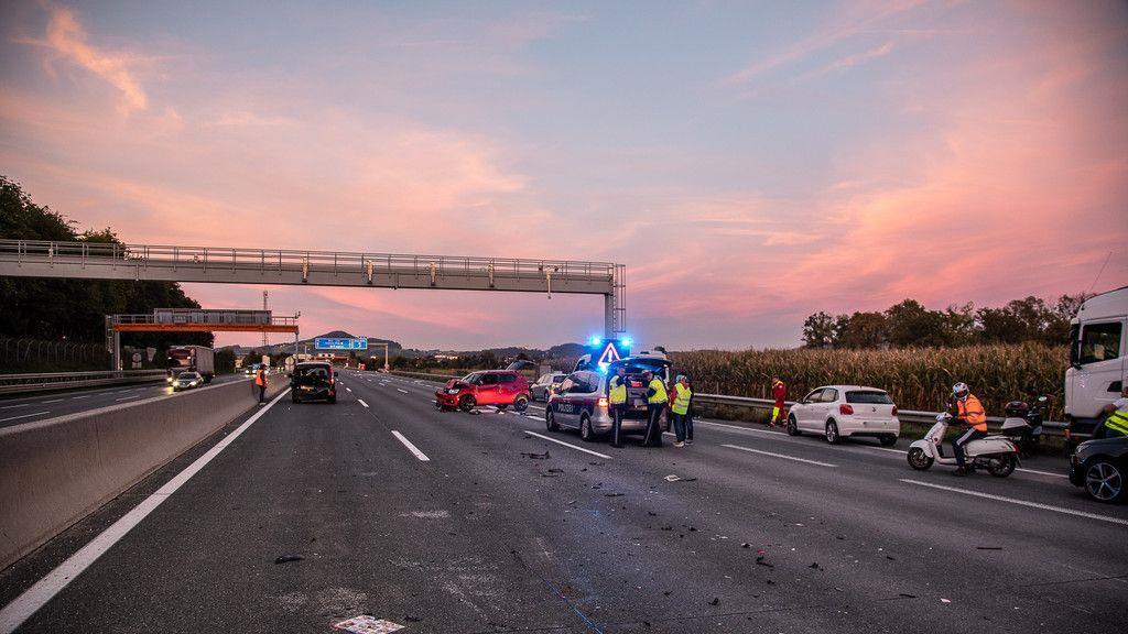 Auffahrunfall auf der A1