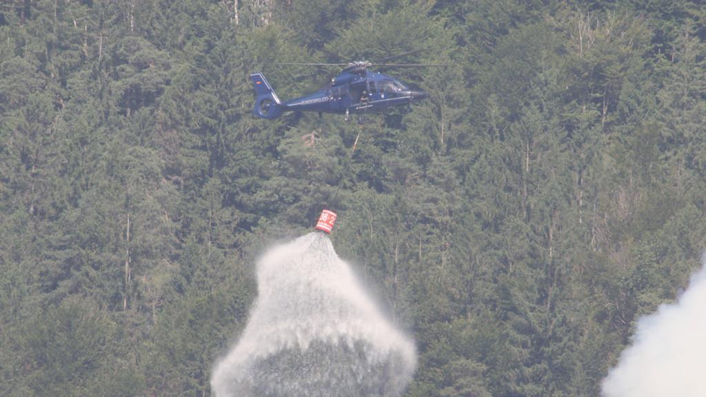 Waldbrand am Thumsee: Großeinsatz