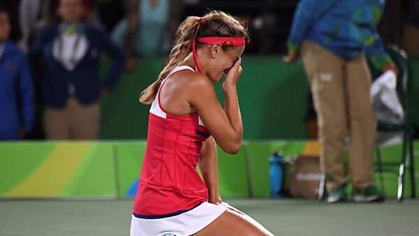 Monica Puig kann es kaum fassen