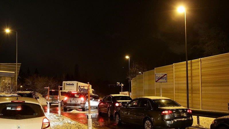 Sperre beim Lieferinger Tunnel
