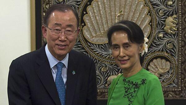 Auch UN-Generalsekretär Ban kam nach Myanmar