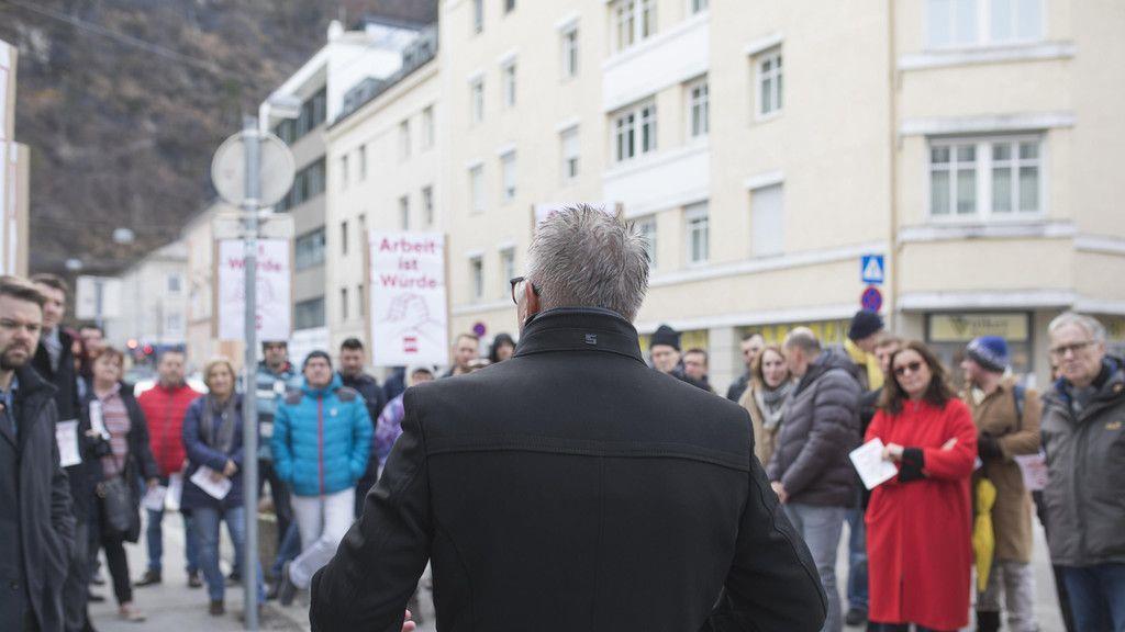 Demonstration der SPÖ