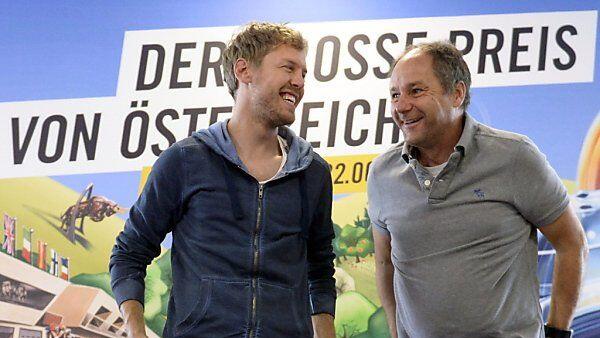 Vettel und Berger beim Gedankenaustausch
