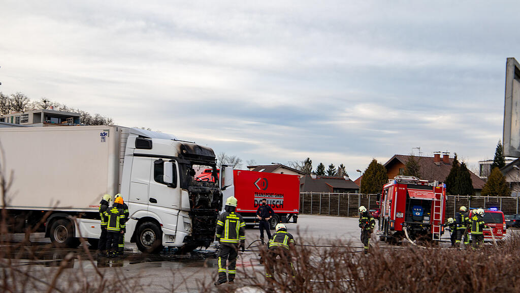 Lkw-Brand Spedition Salzburg