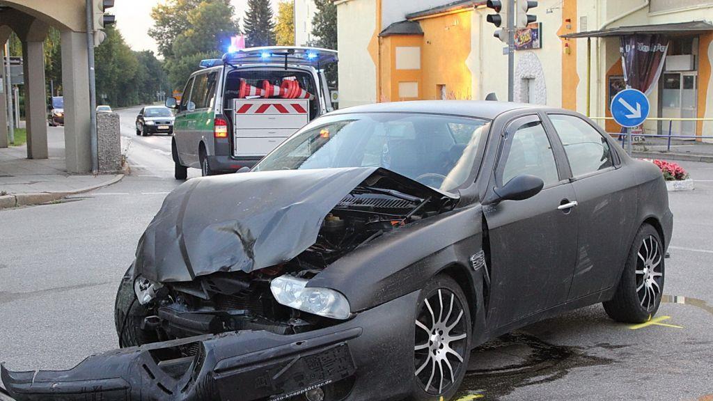 Bilder der Unfallstelle in Freilassing